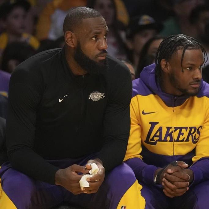 LeBron and Bronny James make history as the NBA's first father-son duo to play together